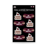 Wholesale NCAA Texas State Bobcats Peel & Stick Temporary Tattoos - Eye Black - Game Day Approved! By Rico Industries