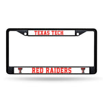 Wholesale NCAA Texas Tech Red Raiders 12" x 6" Black Metal Car/Truck Frame Automobile Accessory By Rico Industries