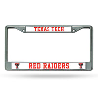 Wholesale NCAA Texas Tech Red Raiders 12" x 6" Silver Chrome Car/Truck/SUV Auto Accessory By Rico Industries