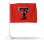 Wholesale NCAA Texas Tech Red Raiders Double Sided Car Flag - 16" x 19" - Strong Pole that Hooks Onto Car/Truck/Automobile By Rico Industries