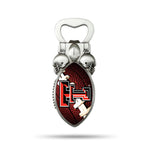 Wholesale NCAA Texas Tech Red Raiders Magnetic Bottle Opener, Stainless Steel, Strong Magnet to Display on Fridge By Rico Industries