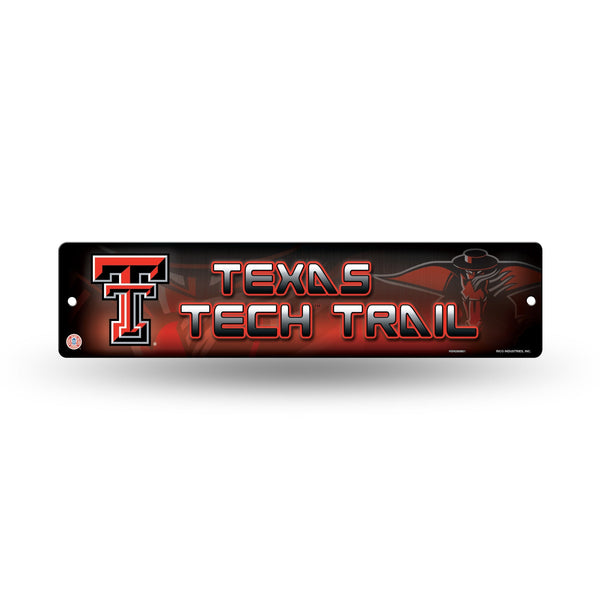 Wholesale NCAA Texas Tech Red Raiders Plastic 4" x 16" Street Sign By Rico Industries