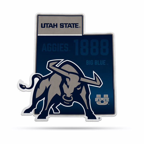 Wholesale NCAA Utah State Aggies Classic State Shape Cut Pennant - Home and Living Room Décor - Soft Felt EZ to Hang By Rico Industries