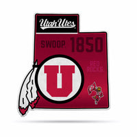 Wholesale NCAA Utah Utes Classic State Shape Cut Pennant - Home and Living Room Décor - Soft Felt EZ to Hang By Rico Industries