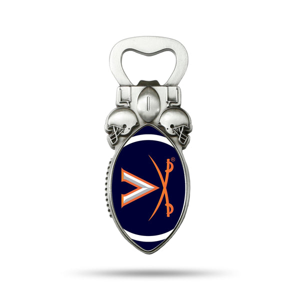 Wholesale NCAA Virginia Cavaliers Magnetic Bottle Opener, Stainless Steel, Strong Magnet to Display on Fridge By Rico Industries