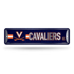 Wholesale NCAA Virginia Cavaliers Metal Street Sign 4" x 15" Home Décor - Bedroom - Office - Man Cave By Rico Industries