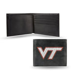 Wholesale NCAA Virginia Tech Hokies Embroidered Genuine Leather Billfold Wallet 3.25" x 4.25" - Slim By Rico Industries