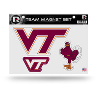 Wholesale NCAA Virginia Tech Hokies Team Magnet Set 8.5" x 11" - Home Décor - Regrigerator, Office, Kitchen By Rico Industries