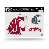 Wholesale NCAA Washington State Cougars Team Magnet Set 8.5" x 11" - Home Décor - Regrigerator, Office, Kitchen By Rico Industries