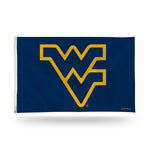 Wholesale NCAA West Virginia Mountaineers 3' x 5' Classic Banner Flag - Single Sided - Indoor or Outdoor - Home Décor By Rico Industries