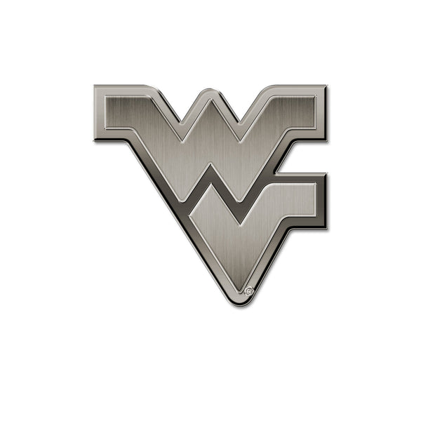 Wholesale NCAA West Virginia Mountaineers Antique Nickel Auto Emblem for Car/Truck/SUV By Rico Industries