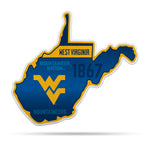 Wholesale NCAA West Virginia Mountaineers Classic State Shape Cut Pennant - Home and Living Room Décor - Soft Felt EZ to Hang By Rico Industries