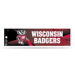 Wholesale NCAA Wisconsin Badgers 3" x 12" Car/Truck/Jeep Bumper Sticker By Rico Industries