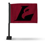 Wholesale NCAA Wisconsin-La Crosse Eagles Double Sided Car Flag - 16" x 19" - Strong Black Pole that Hooks Onto Car/Truck/Automobile By Rico Industries