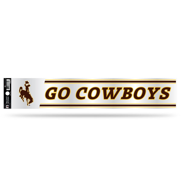 Wholesale NCAA Wyoming Cowboys 3" x 17" Tailgate Sticker For Car/Truck/SUV By Rico Industries
