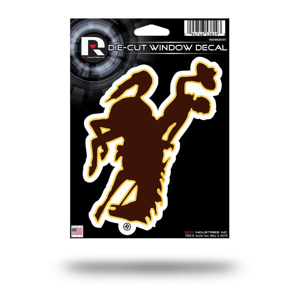 Wholesale NCAA Wyoming Cowboys 5" x 7" Vinyl Die-Cut Decal - Car/Truck/Home Accessory By Rico Industries