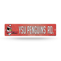 Wholesale NCAA Youngstown Penguins Plastic 4" x 16" Street Sign By Rico Industries