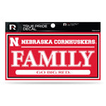 Wholesale Nebraska 3" X 6" True Pride Decal - Family