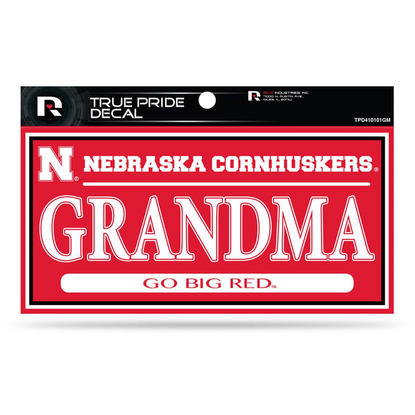 Wholesale Nebraska 3" X 6" True Pride Decal - Grandma