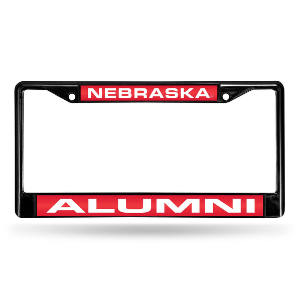 Wholesale Nebraska Cornhuskers Black Laser Chrome 12 x 6 License Plate Frame