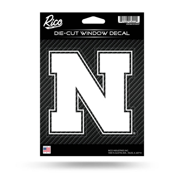 Wholesale Nebraska University - Carbon Fiber Design - Medium Die-Cut Vinyl Decal