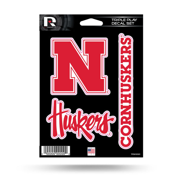 Wholesale Nebraska University Triple Play Sticker