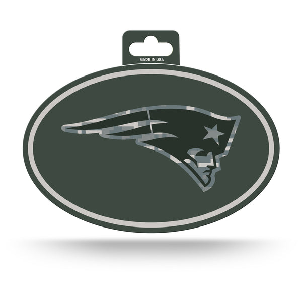 Wholesale New England Patriots - Memorial Day - Full Color Oval Sticker