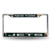 Wholesale New York Jets Green Laser Chrome Frame