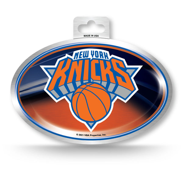 Wholesale New York Knicks Metallic Oval Sticker