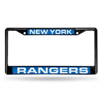 Wholesale New York Rangers Black Laser Chrome 12 x 6 License Plate Frame