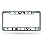 Wholesale NFL Atlanta Falcons 12" x 6" Silver Chrome Car/Truck/SUV Auto Accessory By Rico Industries