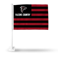 Wholesale NFL Atlanta Falcons Double Sided Car Flag - 16" x 19" - Strong Pole that Hooks Onto Car/Truck/Automobile By Rico Industries