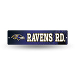 Wholesale NFL Baltimore Ravens Plastic 4" x 16" Street Sign By Rico Industries