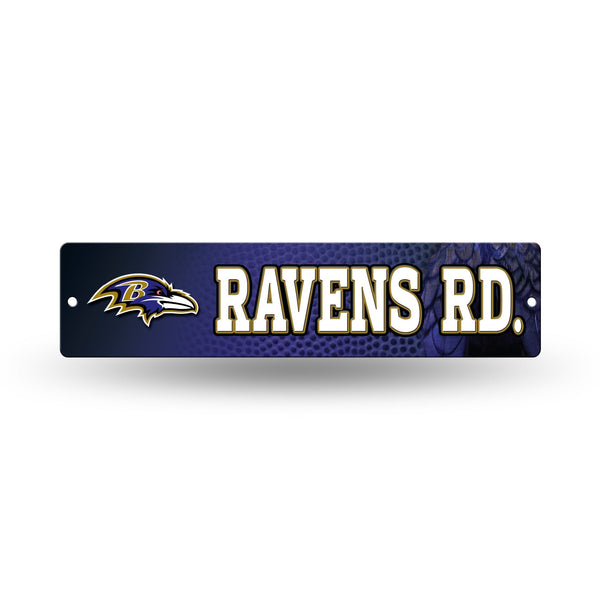 Wholesale NFL Baltimore Ravens Plastic 4" x 16" Street Sign By Rico Industries