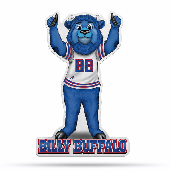 Wholesale NFL Buffalo Bills Classic Mascot Shape Cut Pennant - Home and Living Room Décor - Soft Felt EZ to Hang By Rico Industries