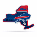 Wholesale NFL Buffalo Bills Classic State Shape Cut Pennant - Home and Living Room Décor - Soft Felt EZ to Hang By Rico Industries