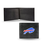 Wholesale NFL Buffalo Bills Embroidered Genuine Leather Billfold Wallet 3.25" x 4.25" - Slim By Rico Industries