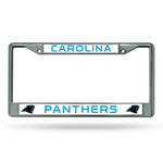 Wholesale NFL Carolina Panthers 12" x 6" Silver Chrome Car/Truck/SUV Auto Accessory By Rico Industries