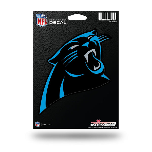 Wholesale NFL Carolina Panthers 5" x 7" Vinyl Die-Cut Decal - Car/Truck/Home Accessory By Rico Industries