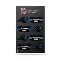 Wholesale NFL Carolina Panthers Peel & Stick Temporary Tattoos - Eye Black - Game Day Approved! By Rico Industries