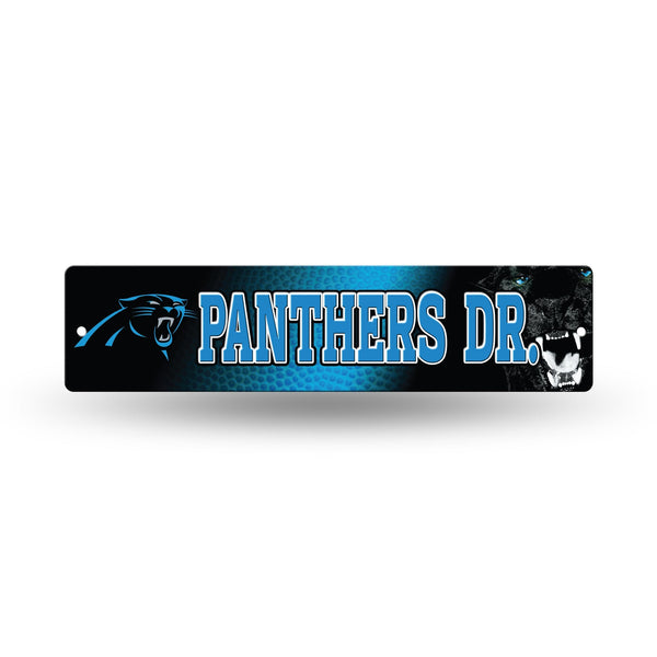 Wholesale NFL Carolina Panthers Plastic 4" x 16" Street Sign By Rico Industries