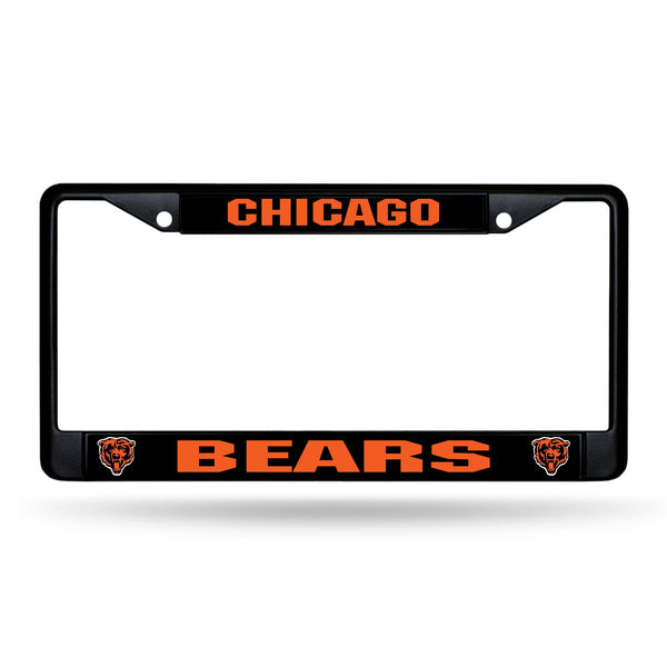 Wholesale NFL Chicago Bears 12" x 6" Black Metal Car/Truck Frame Automobile Accessory By Rico Industries