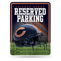 Wholesale NFL Chicago Bears 8.5" x 11" Metal Parking Sign - Great for Man Cave, Bed Room, Office, Home Décor By Rico Industries