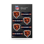 Wholesale NFL Chicago Bears Peel & Stick Temporary Tattoos - Eye Black - Game Day Approved! By Rico Industries