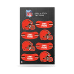 Wholesale NFL Cleveland Browns Peel & Stick Temporary Tattoos - Eye Black - Game Day Approved! By Rico Industries