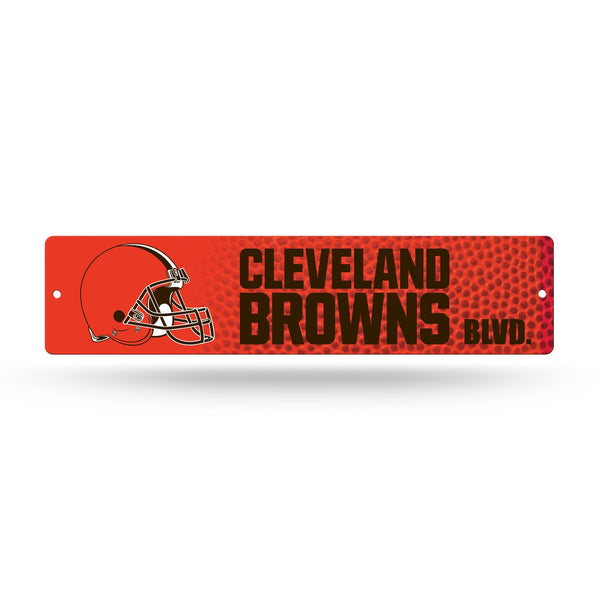 Wholesale NFL Cleveland Browns Plastic 4" x 16" Street Sign By Rico Industries