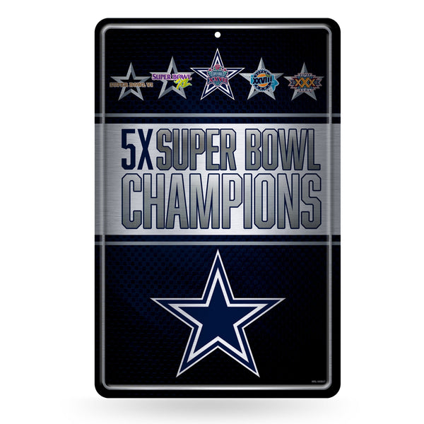 Wholesale NFL Dallas Cowboys 11" x 17" Large Metal Home Décor Sign By Rico Industries