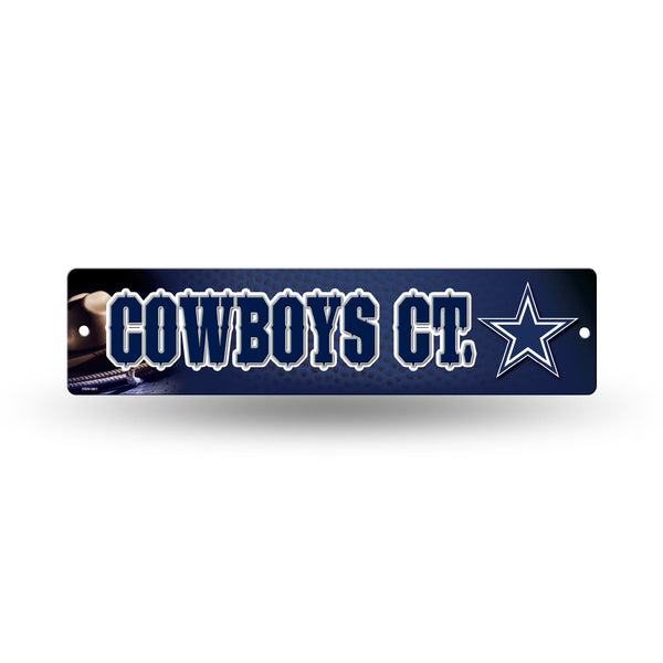 Wholesale NFL Dallas Cowboys Plastic 4" x 16" Street Sign By Rico Industries