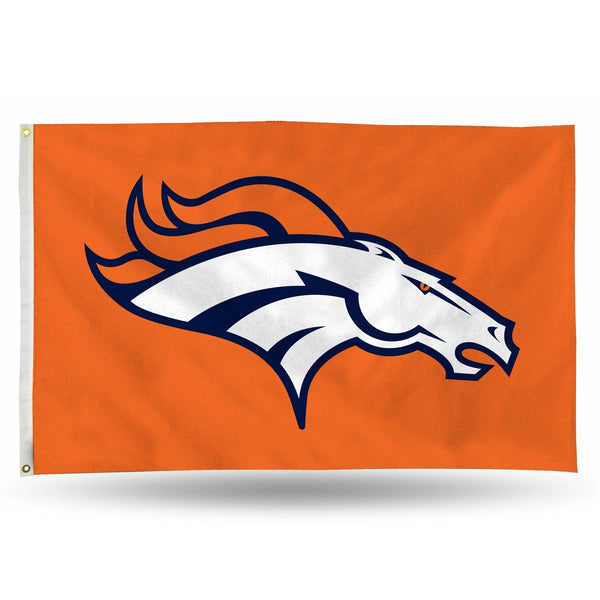 Wholesale NFL Denver Broncos 3' x 5' Classic Banner Flag - Single Sided - Indoor or Outdoor - Home Décor By Rico Industries