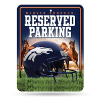 Wholesale NFL Denver Broncos 8.5" x 11" Metal Parking Sign - Great for Man Cave, Bed Room, Office, Home Décor By Rico Industries